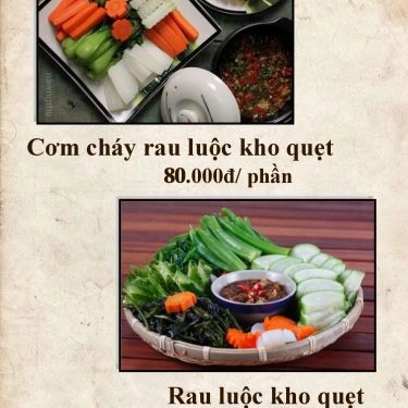 Thực đơn- Sơn Quán - Quán Ăn Gia Đình