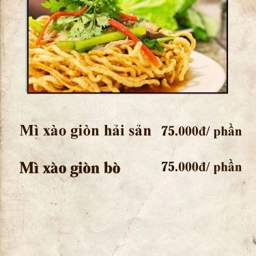 Thực đơn- Sơn Quán - Quán Ăn Gia Đình