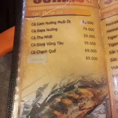 Thực đơn- Quán Ăn Sona - Các Món Nướng Tự Sướng