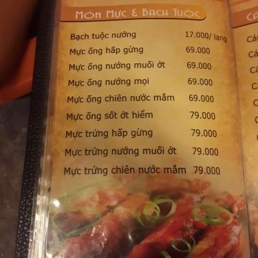 Thực đơn- Quán Ăn Sona - Các Món Nướng Tự Sướng