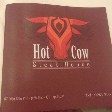 Thực đơn- Quán Ăn Steak House - Hot Cow - Điện Biên Phủ