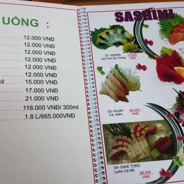 Thực đơn- Quán Ăn Street Sushi - Trần Hưng Đạo