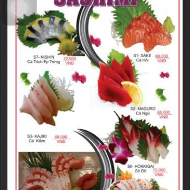 Thực đơn- Quán Ăn Street Sushi - Trần Hưng Đạo