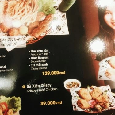 Thực đơn- Quán Ăn StreetFood 101 - IPH Xuân Thủy