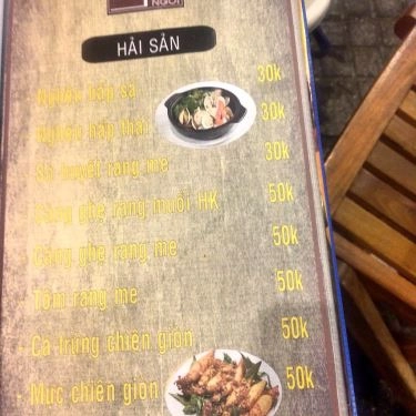 Thực đơn- Quán Ăn Style - Quán Nướng Ngói