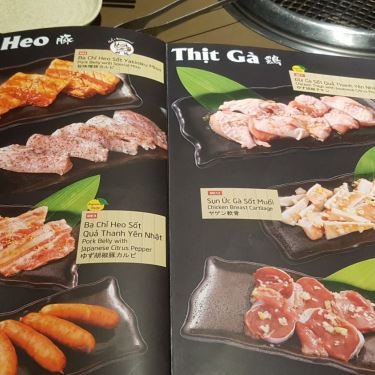 Thực đơn- Nhà Hàng Sumo BBQ - Aeon Mall Bình Tân - Buffet Nướng & Lẩu