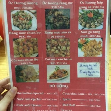 Thực đơn- Quán Ăn Súp Cua Hoa - Ô Chợ Dừa