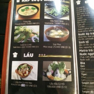 Thực đơn- Quán Ăn Sushi Cười - Ẩm Thực Nhật Bản