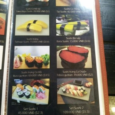 Thực đơn- Quán Ăn Sushi Cười - Ẩm Thực Nhật Bản