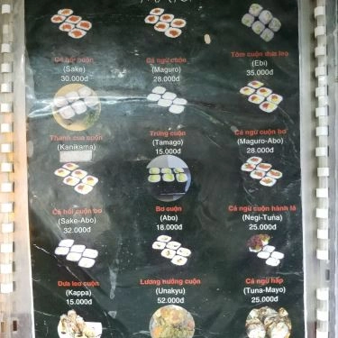 Thực đơn- Quán Ăn Sushi Family - Xóm Chiếu