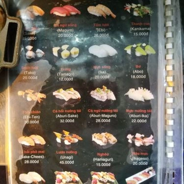 Thực đơn- Quán Ăn Sushi Family - Xóm Chiếu