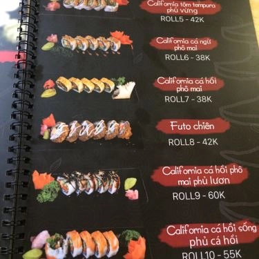 Thực đơn- Quán Ăn Sushi Garden