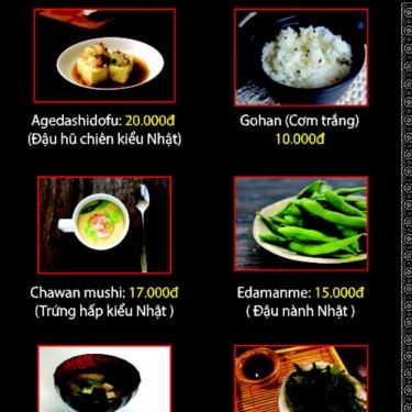 Thực đơn- Quán Ăn Sushi Gõ - 526 Phạm Văn Đồng