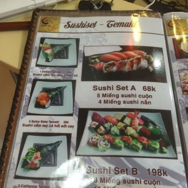 Thực đơn- Quán Ăn Sushi Gõ - 526 Phạm Văn Đồng