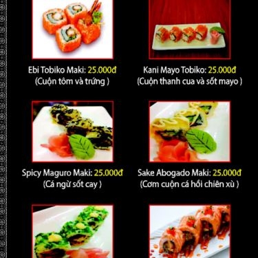 Thực đơn- Quán Ăn Sushi Gõ - 526 Phạm Văn Đồng
