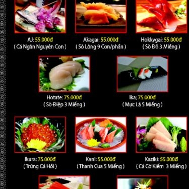 Thực đơn- Quán Ăn Sushi Gõ - 526 Phạm Văn Đồng