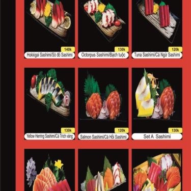 Thực đơn- Quán Ăn Sushi Men