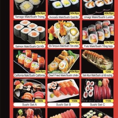 Thực đơn- Quán Ăn Sushi Men