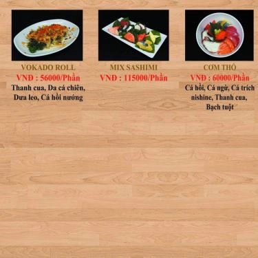 Thực đơn- Quán Ăn Sushi N
