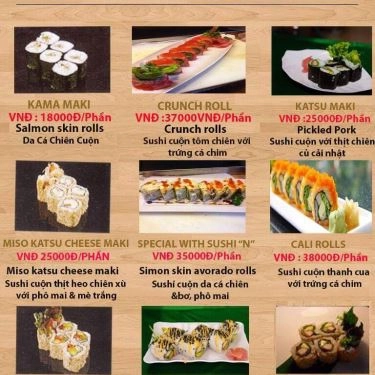 Thực đơn- Quán Ăn Sushi N