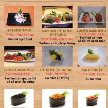 Thực đơn- Quán Ăn Sushi N