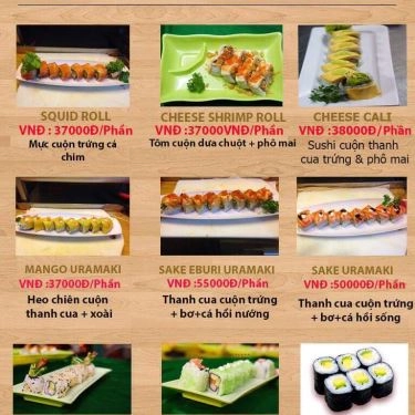 Thực đơn- Quán Ăn Sushi N