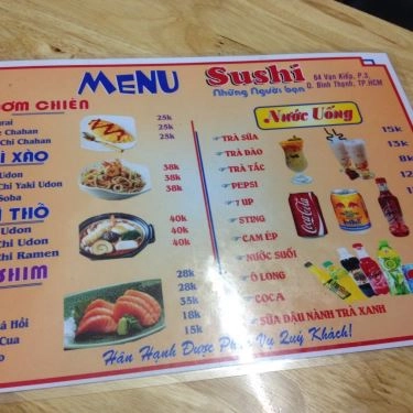 Thực đơn- Quán Ăn Những Người Bạn Sushi