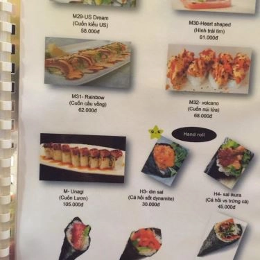 Thực đơn- Quán Ăn Hokage Sushi