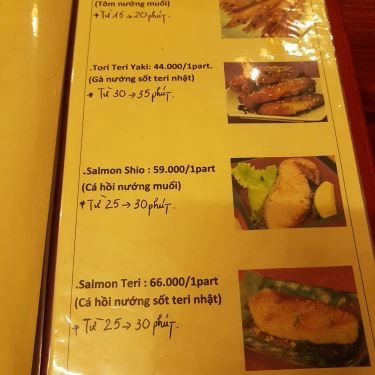 Thực đơn- Quán Ăn Sushi Sachi