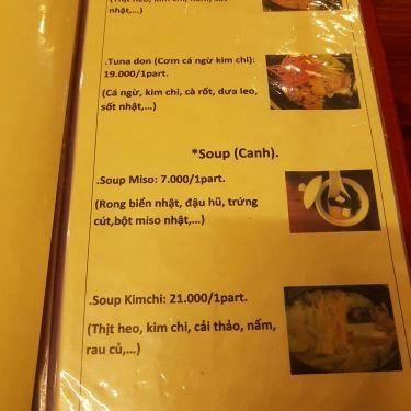 Thực đơn- Quán Ăn Sushi Sachi