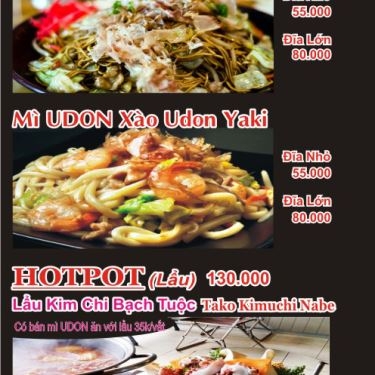 Thực đơn- Quán Ăn SuShi Thủ Đức - Phú Châu