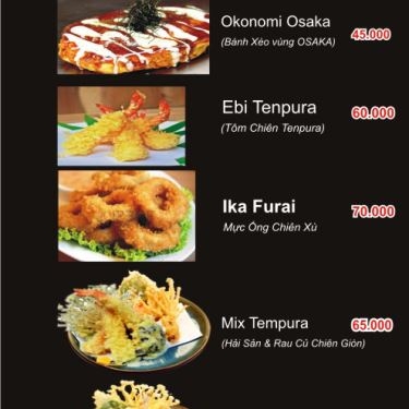 Thực đơn- Quán Ăn SuShi Thủ Đức - Phú Châu