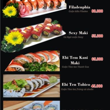 Thực đơn- Quán Ăn SuShi Thủ Đức - Phú Châu