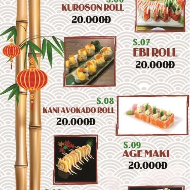 Thực đơn- Quán Ăn Sushi TL