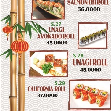 Thực đơn- Quán Ăn Sushi TL
