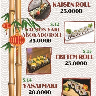 Thực đơn- Quán Ăn Sushi TL