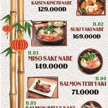 Thực đơn- Quán Ăn Sushi TL