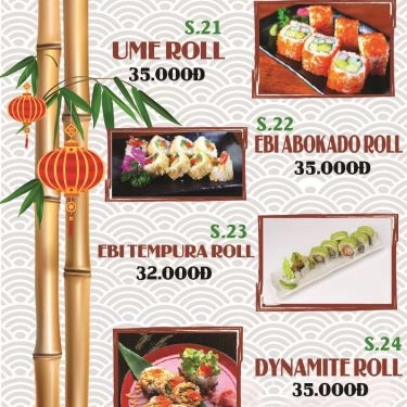 Thực đơn- Quán Ăn Sushi TL