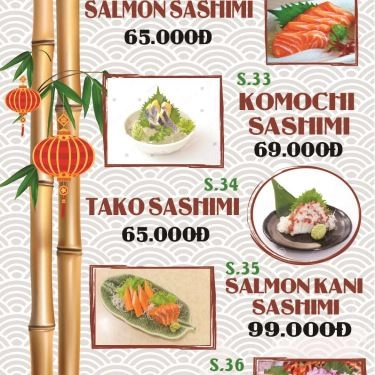 Thực đơn- Quán Ăn Sushi TL
