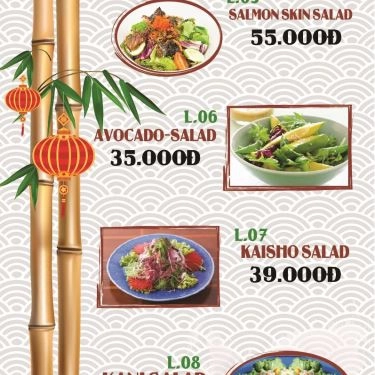 Thực đơn- Quán Ăn Sushi TL
