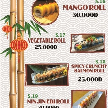 Thực đơn- Quán Ăn Sushi TL