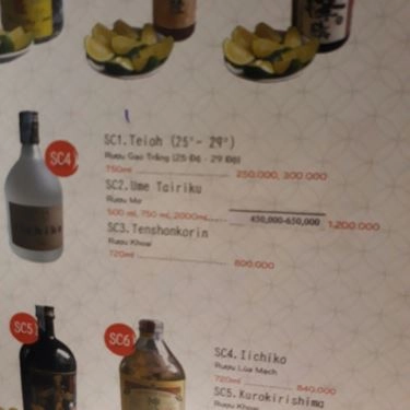 Thực đơn- Quán Ăn Sushibar - Nhà Hàng Nhật Bản - Trung Hòa
