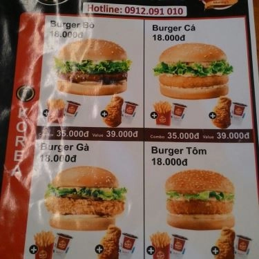 Thực đơn- Quán Ăn T - Korea - Mì Cay & Ăn Vặt