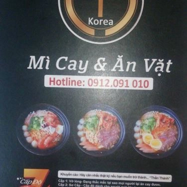 Thực đơn- Quán Ăn T - Korea - Mì Cay & Ăn Vặt