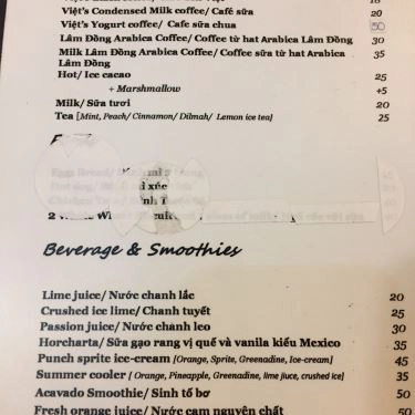 Thực đơn- Quán Ăn Tacos Fresh And More - Trúc Bạch