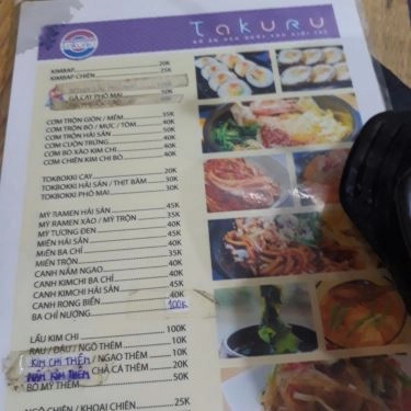 Thực đơn- Quán Ăn Takuru - Đồ Ăn Hàn Quốc