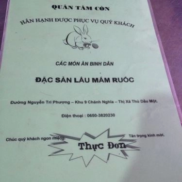 Thực đơn- Quán Ăn Tám Còn - Lẩu Bò Mắm Ruốc