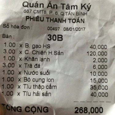 Tổng hợp- Quán Ăn Tâm Ký - Cách Mạng Tháng 8