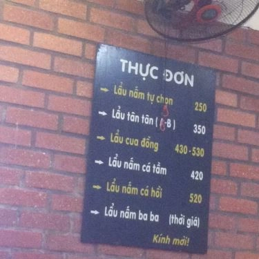 Thực đơn- Nhà Hàng Lẩu Nấm & Mì Vằn Thắn Tân Tân - Đội Cấn