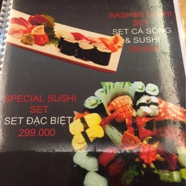 Thực đơn- Quán Ăn Tanaka - Sushi Bình Dân